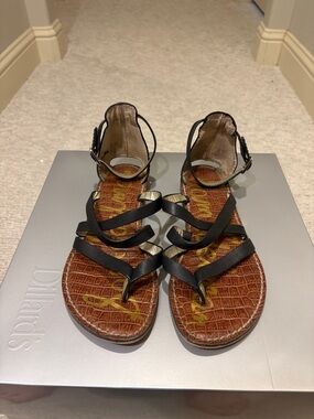 Sam Edelman Black Multi-Strap Women's Sandals